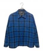PENDLETON×FREAK'S STOREペンドルトン×フリークスストア）の古着「コットンツイル CPOシャツ・ジャケット」｜ブルー
