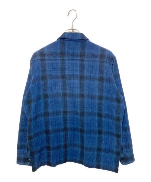 PENDLETON（ペンドルトン）PENDLETON (ペンドルトン) FREAK'S STORE (フリークスストア) コットンツイル CPOシャツ・ジャケット ブルー サイズ:Ｌの古着・服飾アイテム