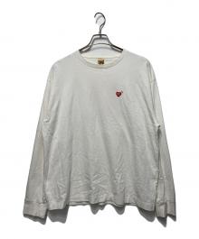 HUMAN MADE（ヒューマンメイド）の古着「LONG SLEEVE DOUBLE HEART T SHIRT」｜ホワイト