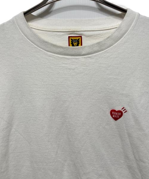 HUMAN MADE（ヒューマンメイド）HUMAN MADE (ヒューマンメイド) LONG SLEEVE DOUBLE HEART T SHIRT ホワイト サイズ:Lの古着・服飾アイテム