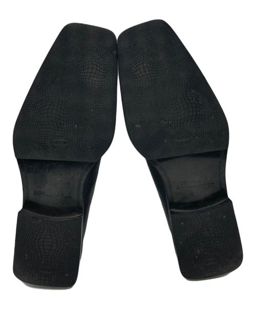 SONSHINBAL（ソンシンバル）SONSHINBAL (ソンシンバル) MIKAKGE SHIN Open Slit Chain Slip-on ブラック サイズ:25の古着・服飾アイテム