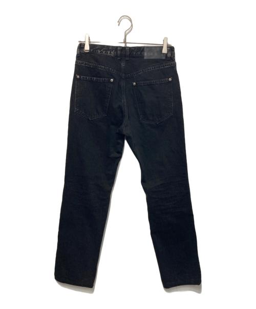JOHN LAWRENCE SULLIVAN（ジョン ローレンス サリバン）JOHN LAWRENCE SULLIVAN (ジョン ローレンス サリバン) WASHED DENIM LAYERED PANT ブラック サイズ:44の古着・服飾アイテム