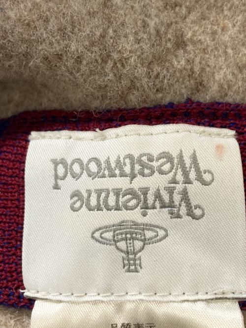Vivienne Westwood（ヴィヴィアンウエストウッド）Vivienne Westwood (ヴィヴィアンウエストウッド) オーブ刺繍バスククロッシェ ベージュの古着・服飾アイテム