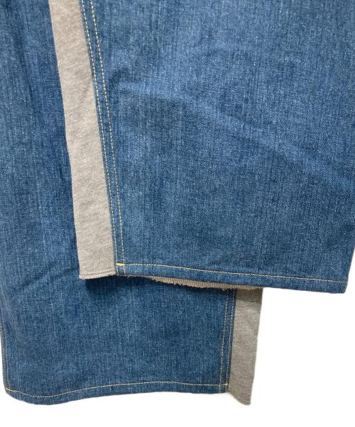 LEE（リー）LEE (リー) INSCRIRE (アンスクリア) ドッキングワイドパンツ インディゴ× グレー サイズ:Ｍの古着・服飾アイテム