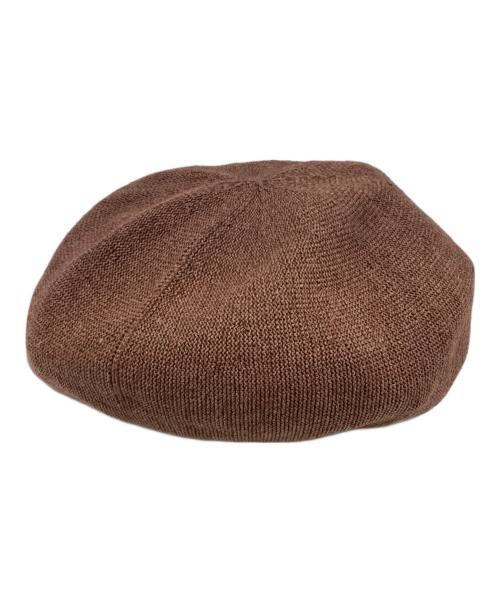 THE H.W.DOG&CO.（エイチダブリュードッグアンドコー）THE H.W.DOG&CO. (エイチダブリュードッグアンドコー) ベレー帽 ブラウンの古着・服飾アイテム