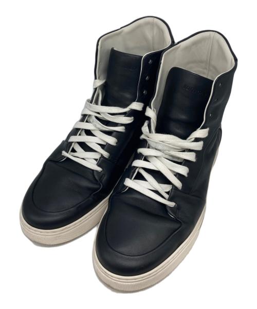 BOTTEGA VENETA（ボッテガベネタ）BOTTEGA VENETA (ボッテガベネタ) Speedster Leather Sneakers Hightop/スピードスターレザースニーカー ブラック サイズ:42の古着・服飾アイテム