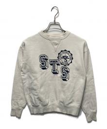McCOY'S（マッコイズ）の古着「斜めカレッジ前Vスウェット」｜ベージュ