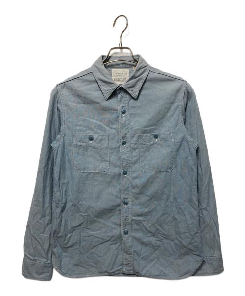 FULLCOUNT（フルカウント）FULLCOUNT (フルカウント) シャンブレーシャツ インディゴ サイズ:38の古着・服飾アイテム