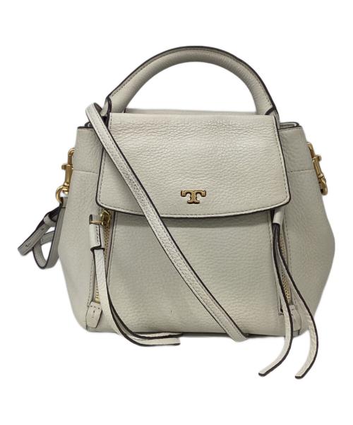TORY BURCH（トリーバーチ）TORY BURCH (トリーバーチ) ハーフムーン2WAYショルダーバッグ ベージュの古着・服飾アイテム