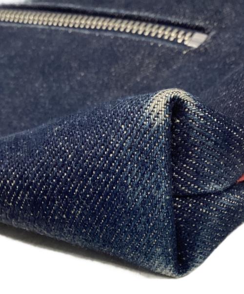 BURBERRY BLUE LABEL（バーバリー ブルー レーベル）BURBERRY BLUE LABEL (バーバリー ブルー レーベル) ホースロゴ刺繍ワンショルダーバッグ インディゴの古着・服飾アイテム