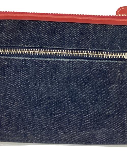 BURBERRY BLUE LABEL（バーバリー ブルー レーベル）BURBERRY BLUE LABEL (バーバリー ブルー レーベル) ホースロゴ刺繍ワンショルダーバッグ インディゴの古着・服飾アイテム