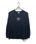ALMOSTBLACK（オールモストブラック）の古着「C-NECK PRINT LONG TEE」｜ブラック