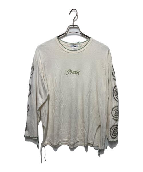 cycle by myob（サイクルバイエムワイオービー）cycle by myob (サイクルバイエムワイオービー) ロングスリーブカットソー ベージュ サイズ:-の古着・服飾アイテム