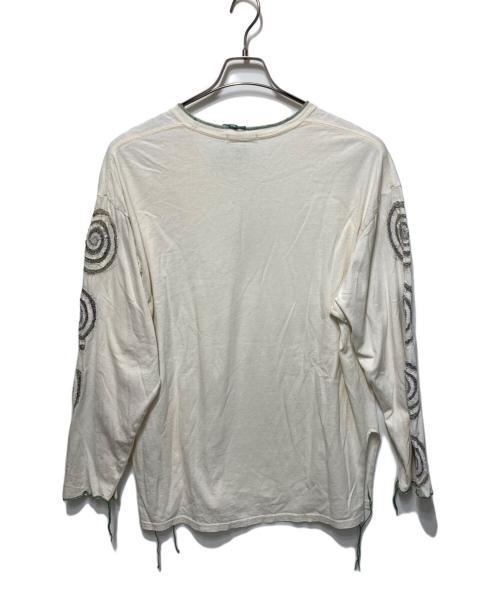 cycle by myob（サイクルバイエムワイオービー）cycle by myob (サイクルバイエムワイオービー) ロングスリーブカットソー ベージュ サイズ:-の古着・服飾アイテム
