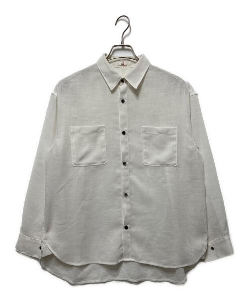 IENA（イエナ）IENA (イエナ) シアーメッシュシャツ ホワイト サイズ:freeの古着・服飾アイテム