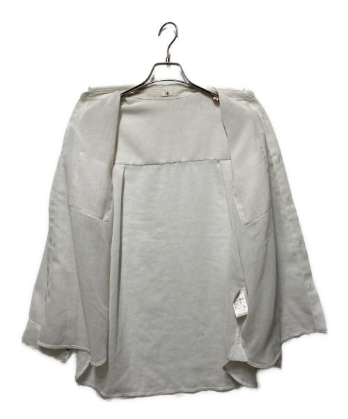 IENA（イエナ）IENA (イエナ) シアーメッシュシャツ ホワイト サイズ:freeの古着・服飾アイテム