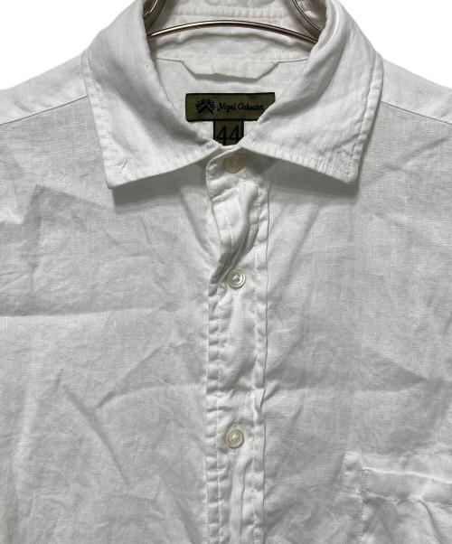 NIGEL CABOURN（ナイジェルケーボン）NIGEL CABOURN (ナイジェルケーボン) BRITISH OFFICERS SHIRT/ブリティッシュオフィサーズシャツ ホワイト サイズ:44の古着・服飾アイテム