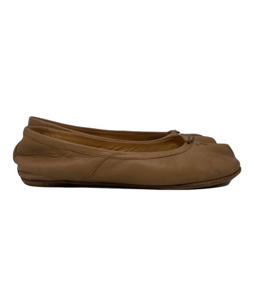 Maison Margiela（メゾンマルジェラ）Maison Margiela (メゾンマルジェラ) Tabi バレエシューズ ブラウン サイズ:36の古着・服飾アイテム