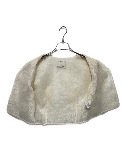 Conte（コンテ）Conte (コンテ) エンブロイダリー レース ベスト ベージュ サイズ:不明の古着・服飾アイテム