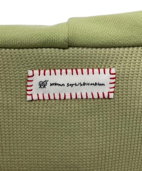 urban Sophistication（アーバンソフィスティケーション）urban Sophistication (アーバンソフィスティケーション) ジップパーカー グリーン サイズ:Sの古着・服飾アイテム