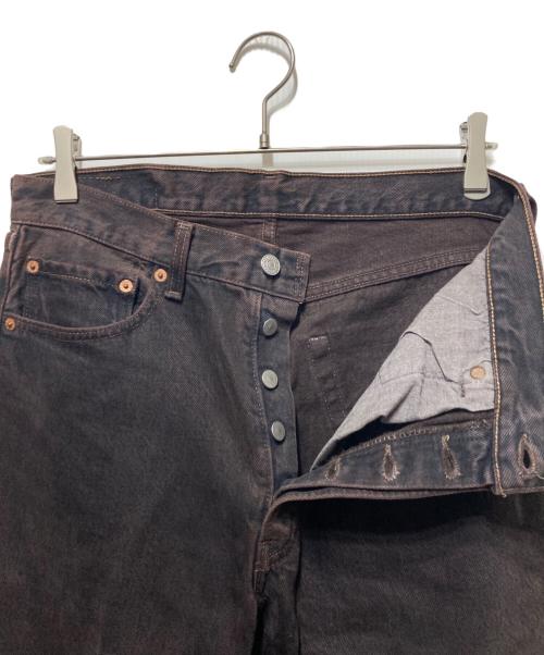 LEVI'S（リーバイス）LEVI'S (リーバイス) 後染め 501 ストレート デニムパンツ ブラウン サイズ:32の古着・服飾アイテム