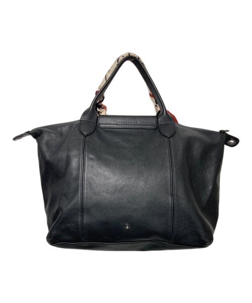 LONGCHAMP（ロンシャン）LONGCHAMP (ロンシャン) ルプリアージュキュイールショルダーバッグ ブラックの古着・服飾アイテム