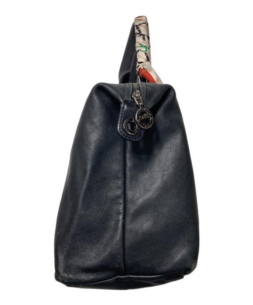 LONGCHAMP（ロンシャン）LONGCHAMP (ロンシャン) ルプリアージュキュイールショルダーバッグ ブラックの古着・服飾アイテム