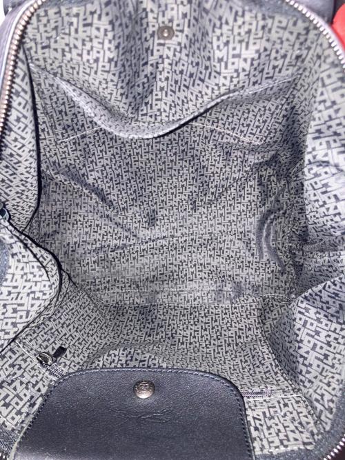 LONGCHAMP（ロンシャン）LONGCHAMP (ロンシャン) ルプリアージュキュイールショルダーバッグ ブラックの古着・服飾アイテム
