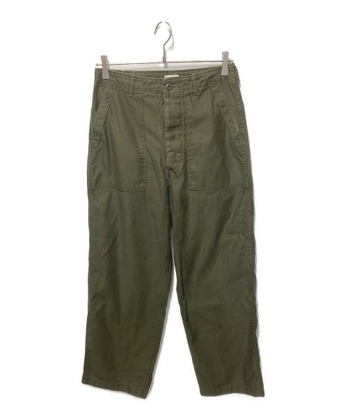 Coatac（コータック）Coatac (コータック) スビンコットンバックサテンベイカーパンツ カーキ サイズ:4の古着・服飾アイテム