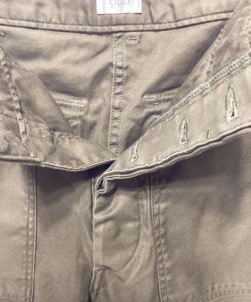 Coatac（コータック）Coatac (コータック) スビンコットンバックサテンベイカーパンツ カーキ サイズ:4の古着・服飾アイテム