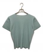 HOMME PLISSE ISSEY MIYAKEオム プリッセ イッセイ ミヤケ）の古着「S/Sプリーツカットソー」｜スカイブルー