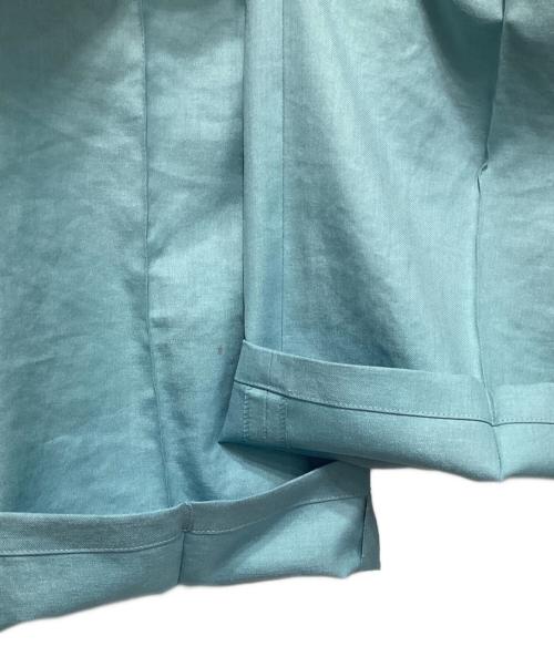 Aquascutum（アクアスキュータム）Aquascutum (アクアスキュータム) ドロストワイドパンツ ブルー サイズ:8の古着・服飾アイテム
