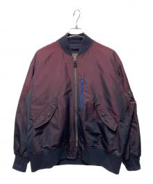 BEAMS PLUS（ビームスプラス）の古着「MIL Flight Jacket Iridescent Twill MA-1ジャケット」｜レッド