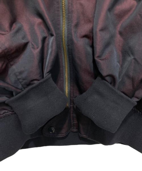 BEAMS PLUS（ビームスプラス）BEAMS PLUS (ビームスプラス) MIL Flight Jacket Iridescent Twill MA-1ジャケット レッド サイズ:Ｍの古着・服飾アイテム