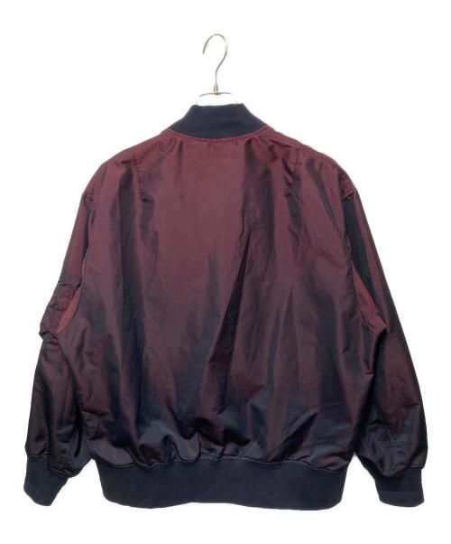 BEAMS PLUS（ビームスプラス）BEAMS PLUS (ビームスプラス) MIL Flight Jacket Iridescent Twill MA-1ジャケット レッド サイズ:Ｍの古着・服飾アイテム