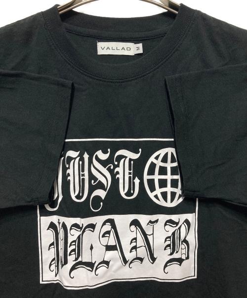 VALLAD（バラッド）VALLAD (バラッド) プリントTシャツ ブラック サイズ:Ｍの古着・服飾アイテム