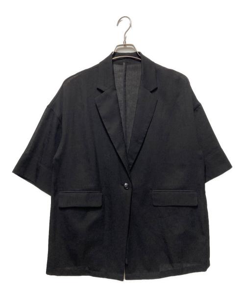 SIMPLICITE（シンプリシテ）SIMPLICITE (シンプリシテ) ハーフスリーブジャケット ブラック サイズ:freeの古着・服飾アイテム