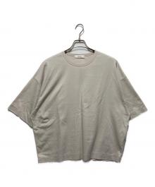 ebure（エブール）の古着「超長綿スーピマコットンクルーネックオーバーサイズカットソー」｜ベージュ