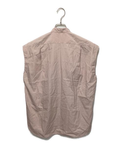 AURALEE（オーラリー）AURALEE (オーラリー) WASHED FINX TWILL SLEEVELESS SHIRTS ピンクの古着・服飾アイテム