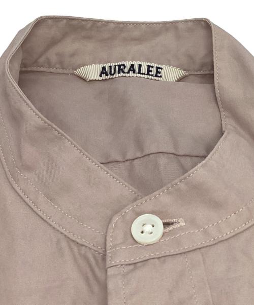 AURALEE（オーラリー）AURALEE (オーラリー) WASHED FINX TWILL SLEEVELESS SHIRTS ピンクの古着・服飾アイテム