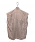 AURALEE (オーラリー) WASHED FINX TWILL SLEEVELESS SHIRTS ピンク：5000円