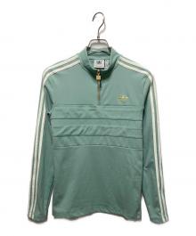 adidas（アディダス）の古着「ハーフジップジャージ」｜グリーン