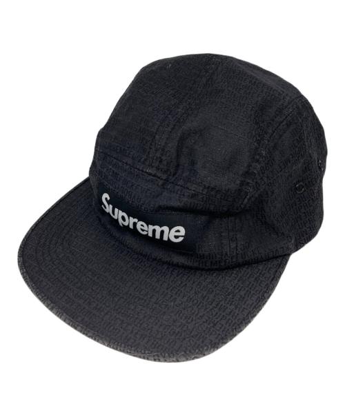 SUPREME（シュプリーム）SUPREME (シュプリーム) Fuck Everybody Jacquard Camp Cap/ジャガードキャップ ブラックの古着・服飾アイテム
