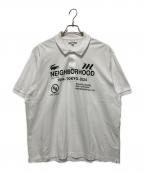 LACOSTE×NEIGHBORHOODラコステ×ネイバーフッド）の古着「コラボポロシャツ」｜ホワイト