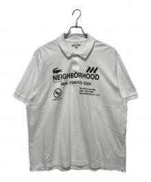 LACOSTE×NEIGHBORHOOD（ラコステ×ネイバーフッド）の古着「コラボポロシャツ」｜ホワイト