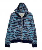 BEAMS×FUTURE ARCHIVE×WOKE EDGEビームス×フューチャー アーカイブ×ウォーク エッジ）の古着「別注 Thermal Hoodie」｜ブルー