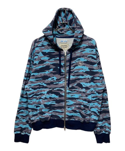 BEAMS（ビームス）BEAMS (ビームス) FUTURE ARCHIVE (フューチャー アーカイブ) WOKE EDGE (ウォーク エッジ) 別注 Thermal Hoodie ブルー サイズ:Mの古着・服飾アイテム