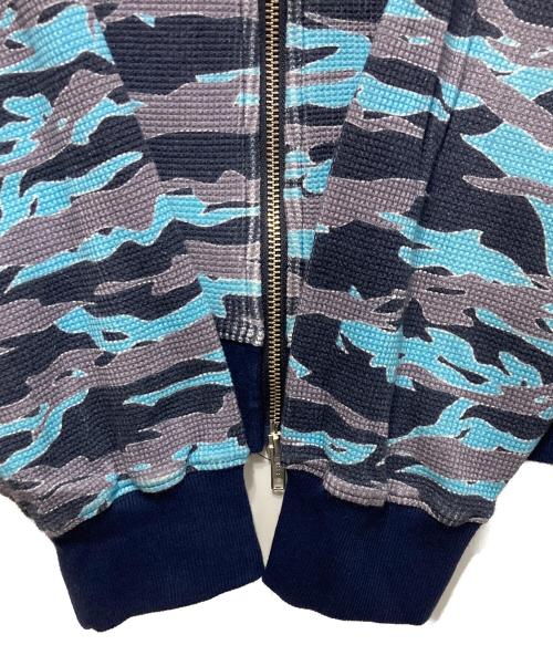 BEAMS（ビームス）BEAMS (ビームス) FUTURE ARCHIVE (フューチャー アーカイブ) WOKE EDGE (ウォーク エッジ) 別注 Thermal Hoodie ブルー サイズ:Mの古着・服飾アイテム