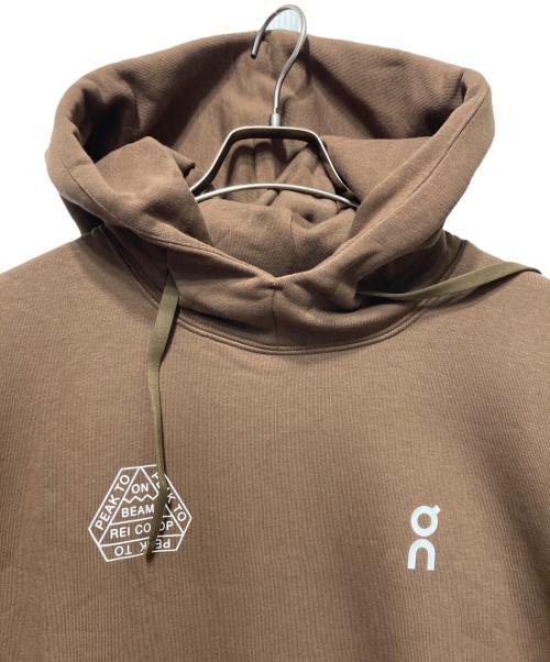 on（オン）on (オン) BEAMS REI Club Hoodie/クラブフーディ ブラウン サイズ:Ｍの古着・服飾アイテム