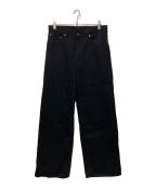 UNUSEDアンユーズド）の古着「13.5oz denim five pockets pants」｜ブラック
